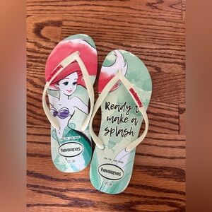 Havaianas The Little Mermaid Flip Flops Womens 7